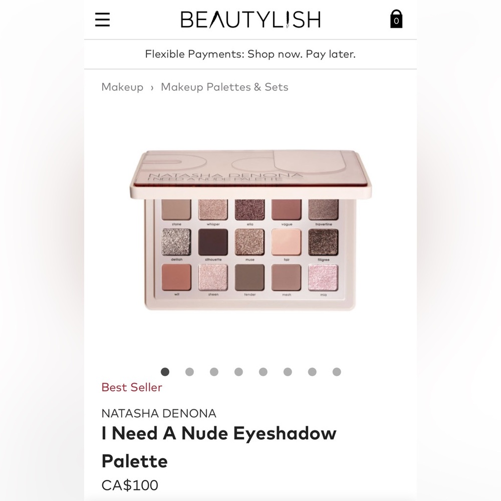 Natasha Denona I Need A Nude Eyeshadow Palette 
Brand New, Beautylish
